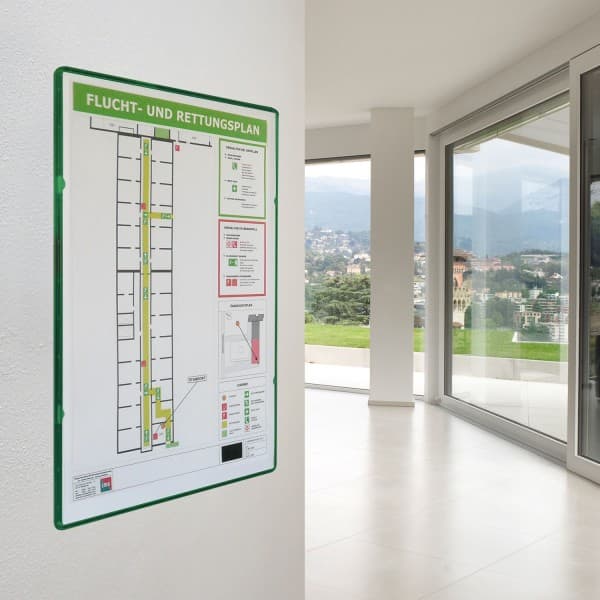 Postertasche als Beschilderung