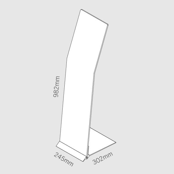 Espositore da terra elegante Presstissimo Wing