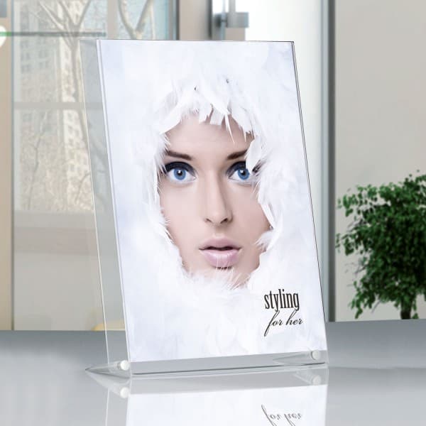 Tasca portaposter monofacciale da banco Twister quick