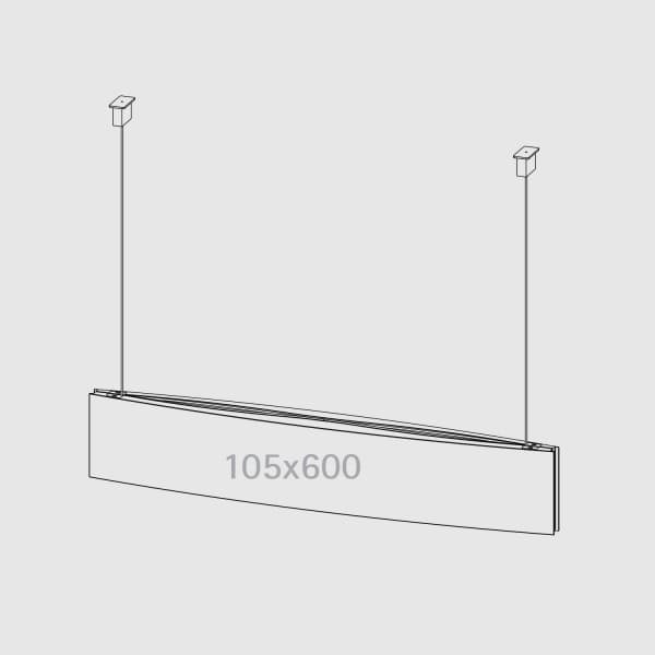 Pannello a soffitto bifacciale Pixquick suspension