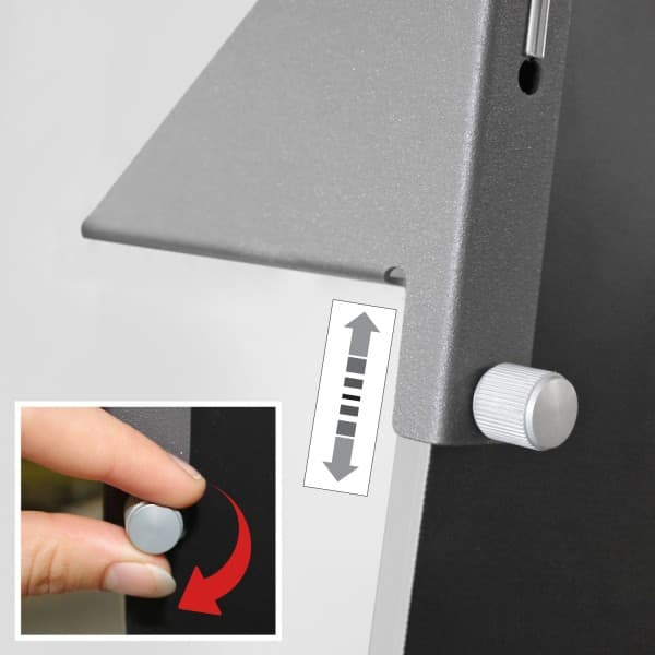 meccanismo espositore da terra glass media