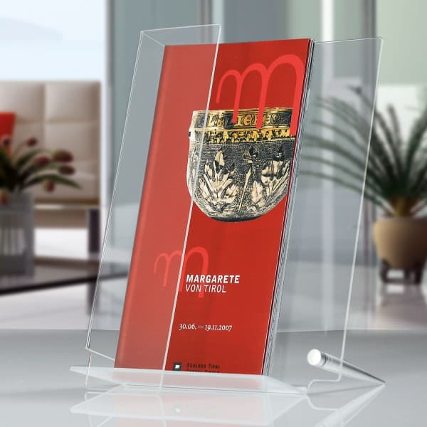 Porta brochure da banco Twister box