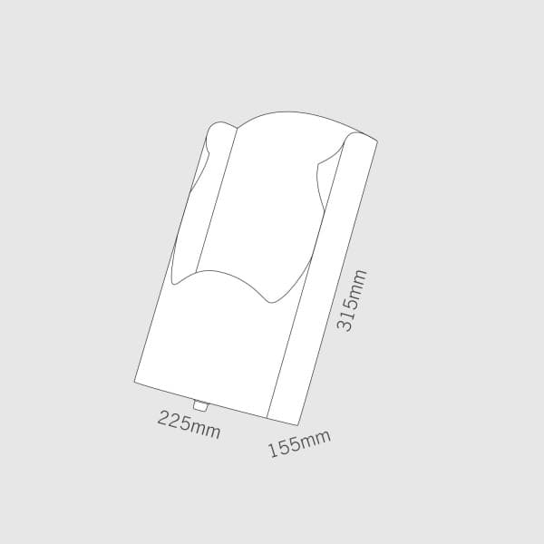 scheda tecnica porta depliant da banco