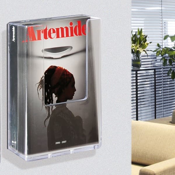 Tasca portadepliant a parete