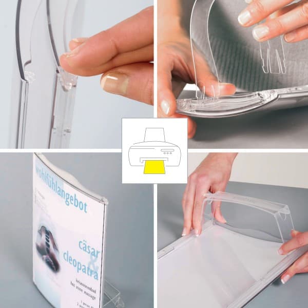 Espositore da banco facile da montare