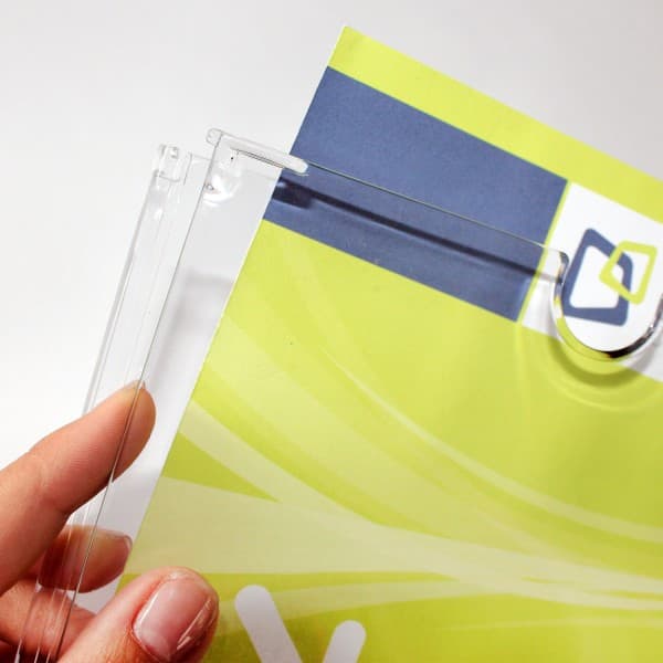 Tasca ribaltabile portainformazioni da parete Flap