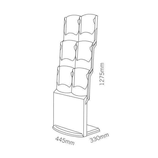 Espositore da terra richiudibile