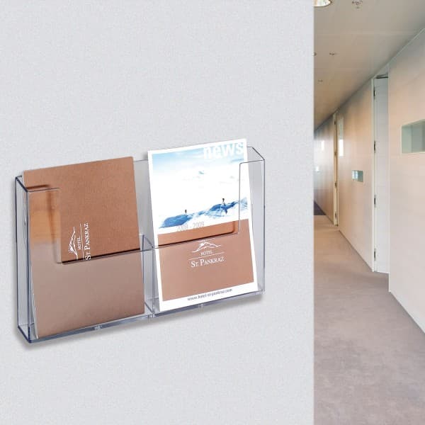 Portadepliant a 2 scomparti