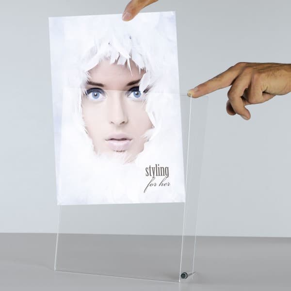 come si apre il porta poster da banco pixquick twister