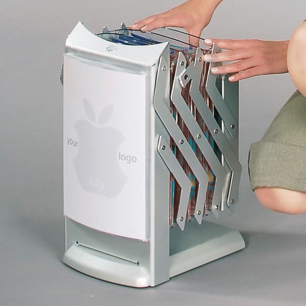 Totem multimedia pieghevole